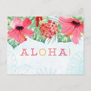 aloha carte postale, aloha carte de voeux