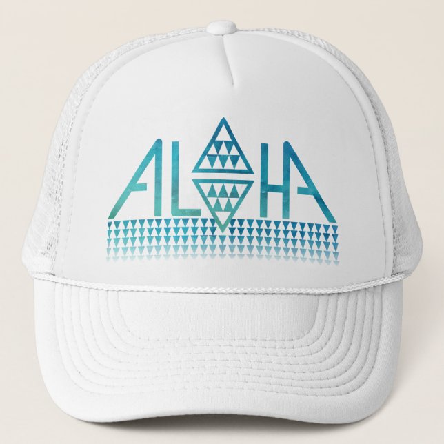 Aloha casquette de camionneur de Tapa de diamant (Devant)