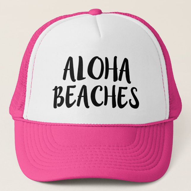 Aloha casquette drôle de plages (Devant)
