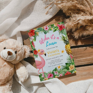 Aloha C'est un Luau Invitation d'anniversaire trop