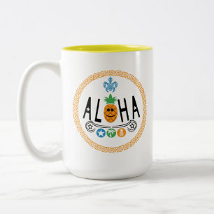 Aloha Conception ananas - Mug à deux tons