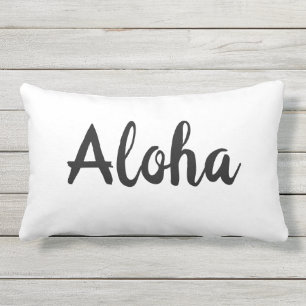 Aloha coussin blanc - extérieur
