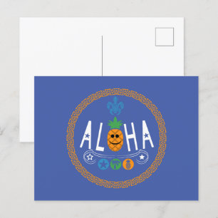 Aloha Design ananas - Carte postale standard