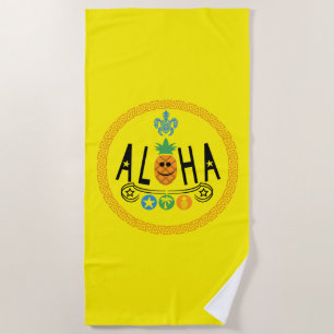 Aloha Design ananas - Serviette de plage