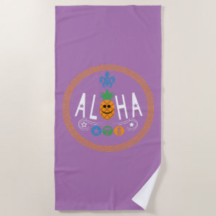 Aloha Design ananas - Serviette de plage