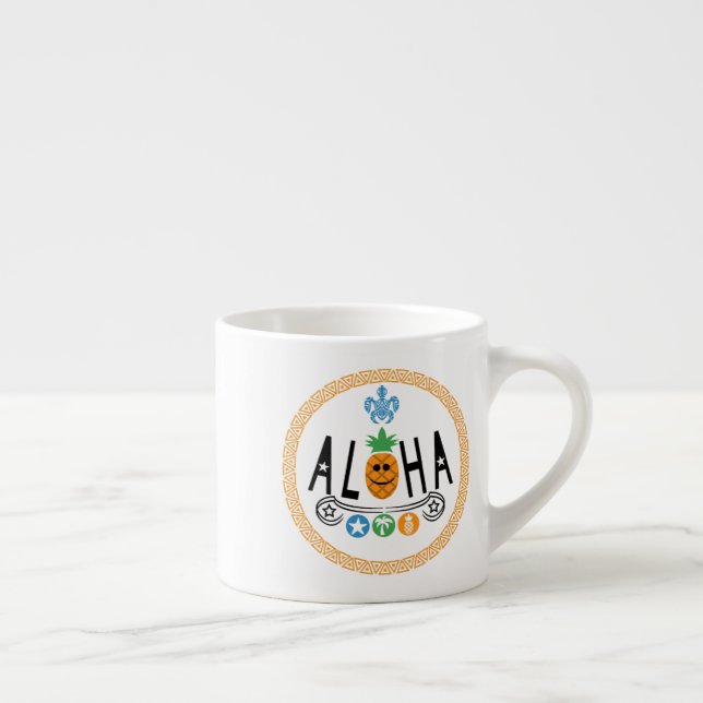 Aloha Design ananas - Spécialité Mug Espresso (Droite)