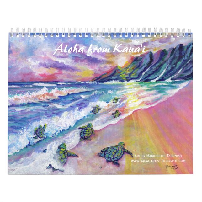 Aloha du calendrier Kauai Hawaii (Protection)