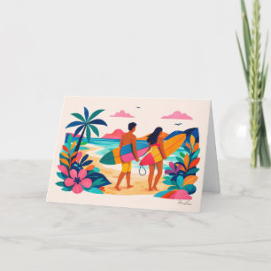 Aloha hawaii art surfeur intérieur vide