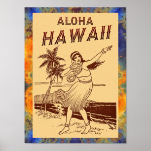 Aloha Hawaii ! Petite affiche