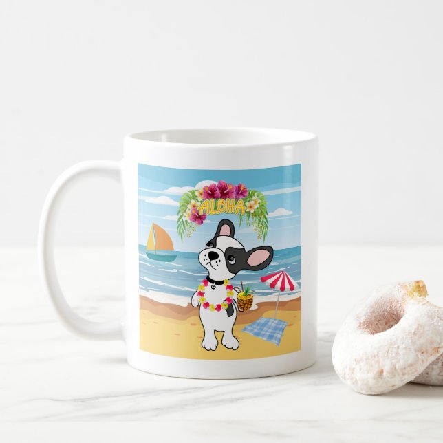Aloha Hawaii Puppy Mug (Avec donut)
