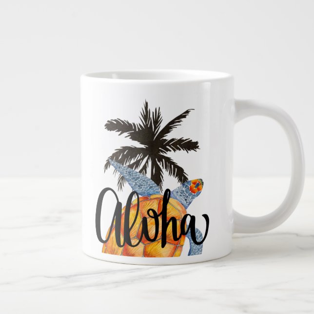 Aloha Hawaii Tortue de mer Hawaii Mug de l'île Haw (Droite)