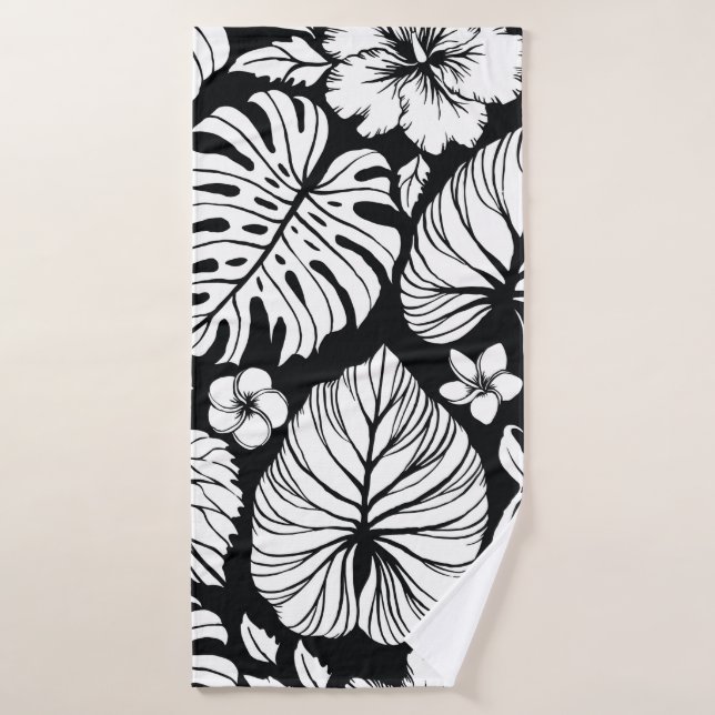 Aloha Hawaiian Shirt Arrière - plan Motif sans cou (Serviette de bain)