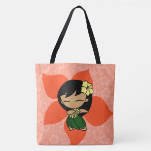 Aloha Honeys Hawaiian Papaya Hula Girl Beach Sac