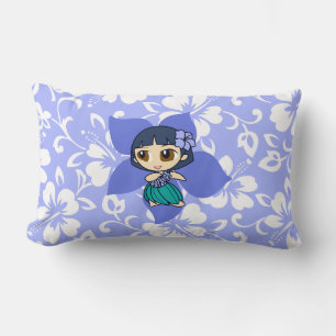 Aloha Honeys Hula Girl Reversible Lumbar Coussins