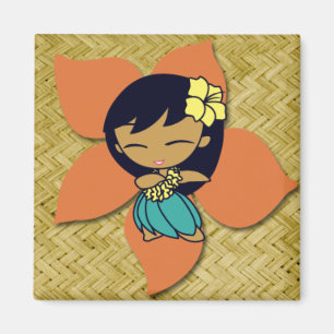 Aloha Honeys Hula Magnet