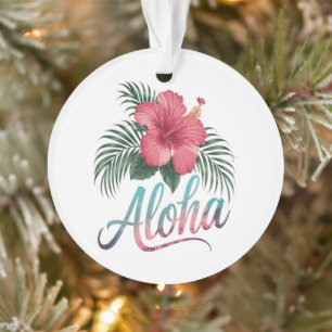 Aloha îles hawaïennes Hawaï Fleur d'Hibiscus