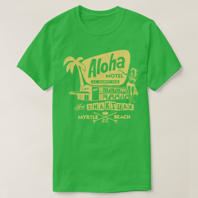 Aloha Motel Vintage TShirt (Design devant)