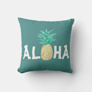 Aloha Pineapple Aquarelle Peinture Coussin