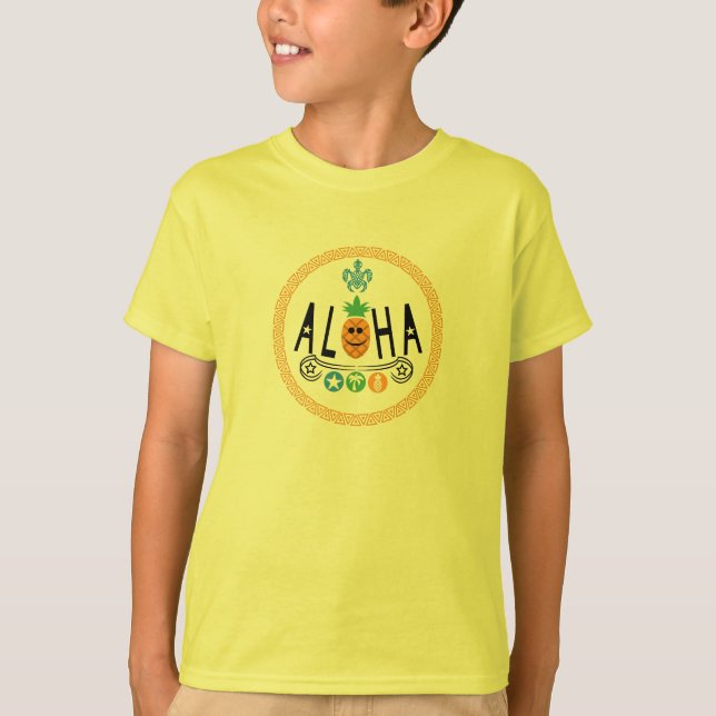 Aloha Pineapple Design - T-shirt de base pour enfa (Devant)