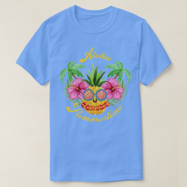 Aloha Summertime TShirt (Design devant)