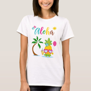 Aloha T-shirt tropical de partie de Luau