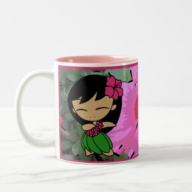 "Aloha tasse rose de ketmie de miels" (Gauche)