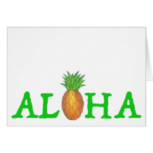 ALOHA Tropical Island Hawaiian Pineapple Hawaii