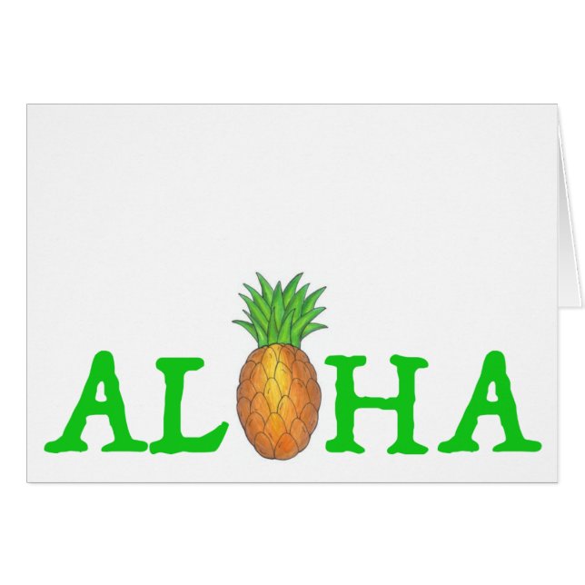 ALOHA Tropical Island Hawaiian Pineapple Hawaii (Devant horizontal)
