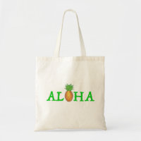 ALOHA Tropical Island Hawaiian Pineappy Sac fourre