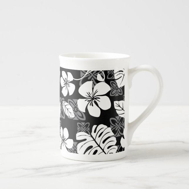 ALOHA VENDREDI (NOIR) BONE CHINA MUG (Droite)