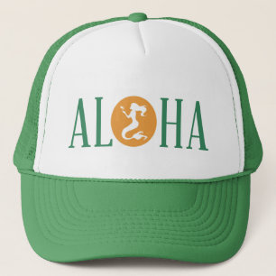 Aloha vert de casquette de camionneur de sirène