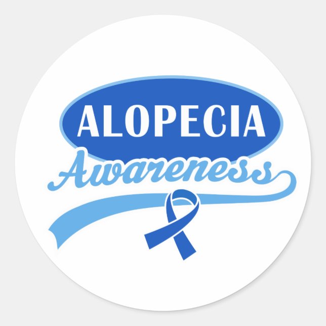 Alopecia Sensibilisation Support Stickers ruban (Devant)