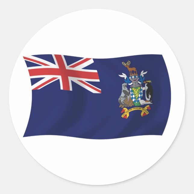 Alors Autocollant Drapeau Géorgie et Sandwich (Devant)