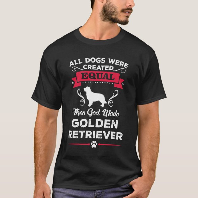Alors, Dieu a fait un T-shirt rétriquateur d'or (Devant)