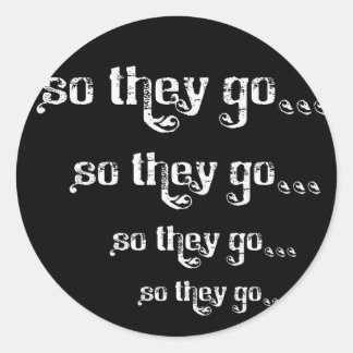 Alors Ils Y Vont... Stickers de logos de défilemen