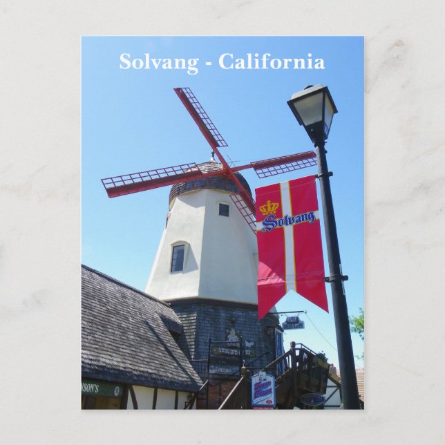 Alors la carte postale Cool Solvang ! (Devant)