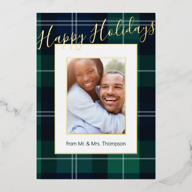 Alors Plaid Photo Frame Joyeux Vacances (Recto)