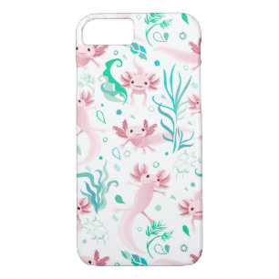 Alotta Axolotls Rose Coque Blanc-Mate coque iphone