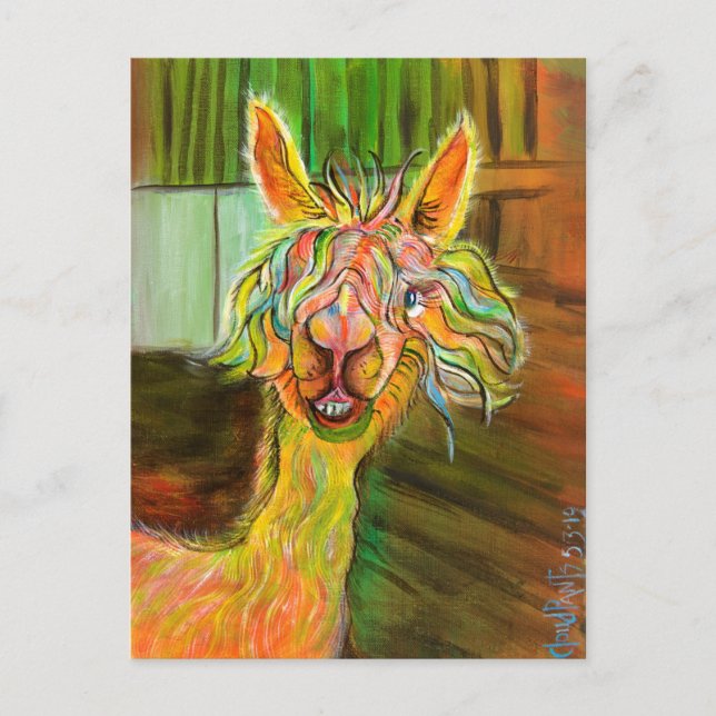 Alpaca - Carte postale Hilda (Devant)