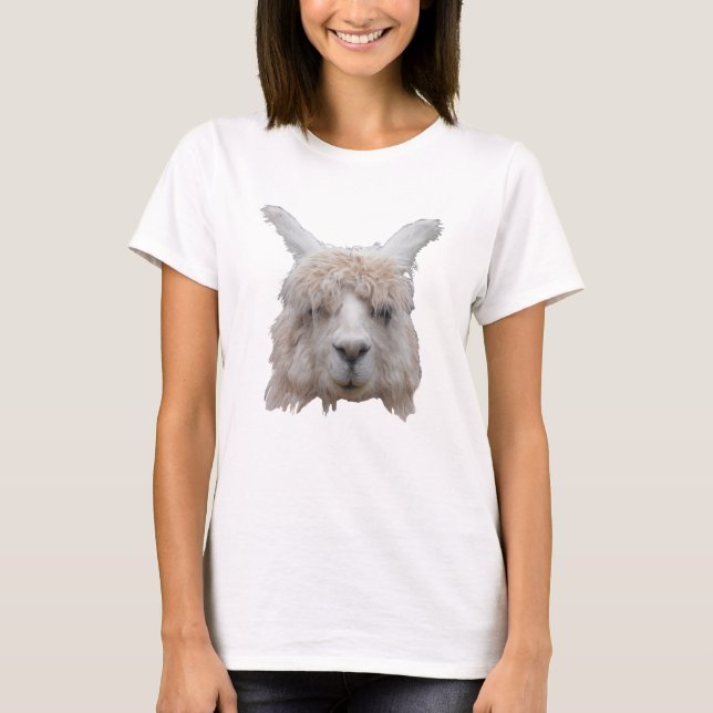 Alpaca du Pérou Femmes T-shirt Basic (Devant)