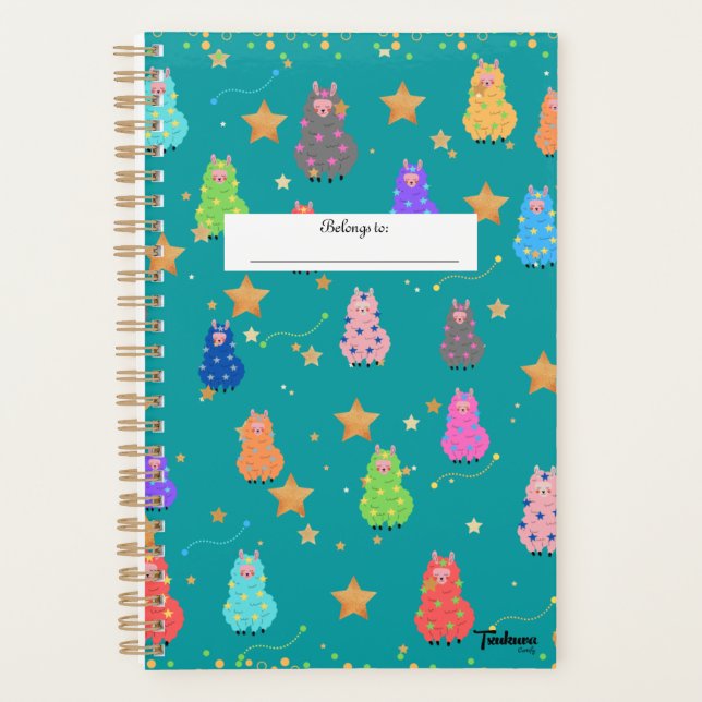 Alpaca Magical Weekly Planner (Devant)