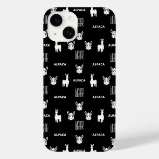 Alpaca noir et blanc iPhone 14 Coques par Wighar
