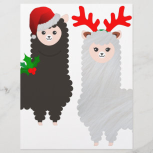 alpacas de rennes de noël