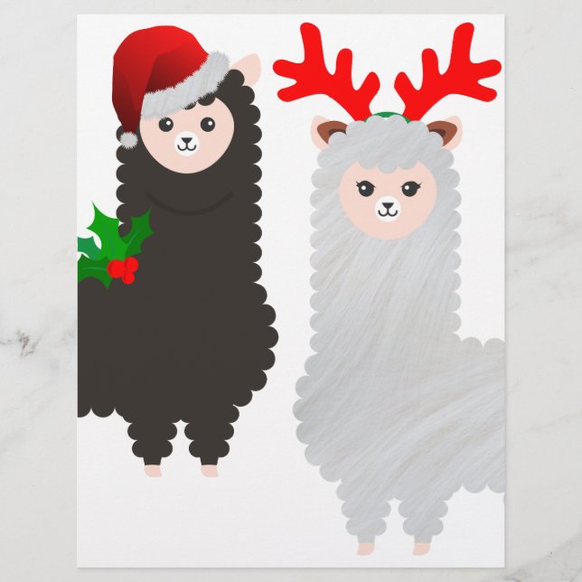 alpacas de rennes de noël (Devant)