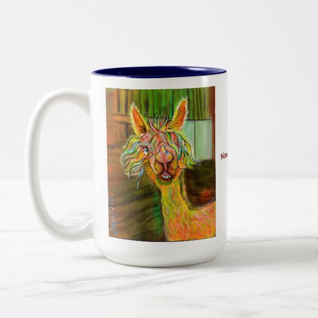 Alpaga de Hilda avec la tasse d'histoire (Gauche)