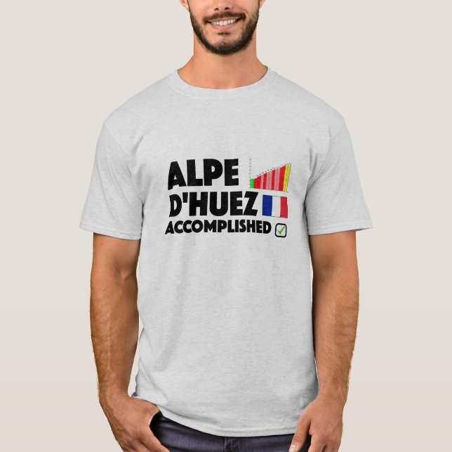Alpe d'Huez a accompli le T-shirt de recyclage (Devant)