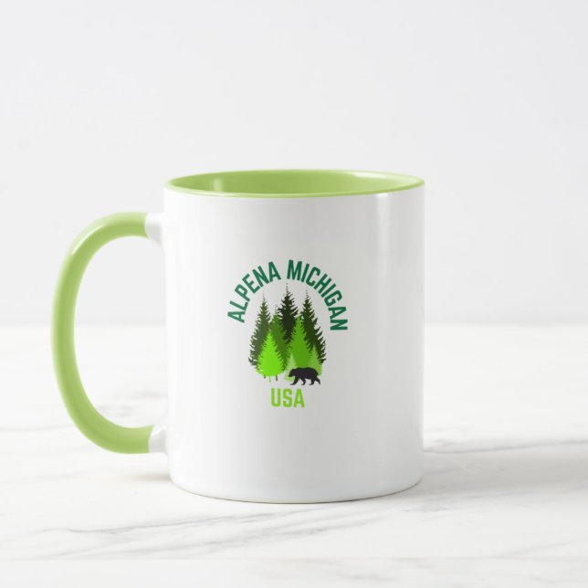 Alpena Michigan Hometown Coffee Mug (Gauche)