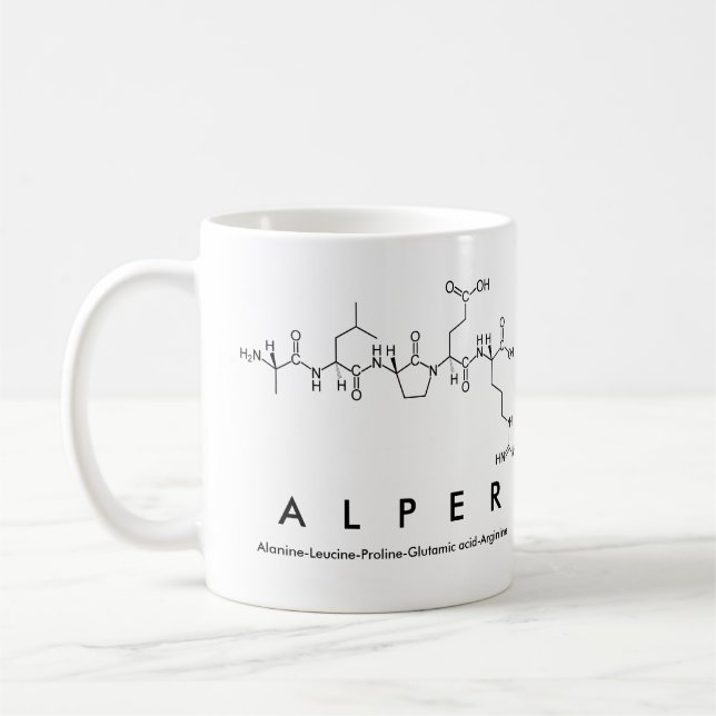 Alper peptide nom mug (Gauche)