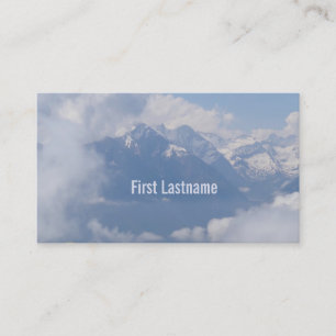 Alpes autrichiennes cartes de visite personnalisés