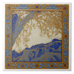 Alpes françaises Or  Argent Bronze  Carreau de cér